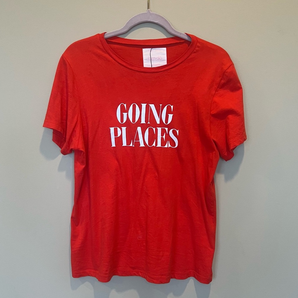 Going Places Orange Tee ~ Size Small